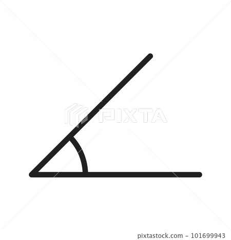 Angle icon vector image. Suitable for mobile apps, web apps and print media. Angle icon vector image. Suitable for mobile apps, web apps and print media. 101699943