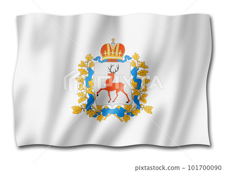 Nizhny Novgorod state - Oblast -  flag, Russia 101700090