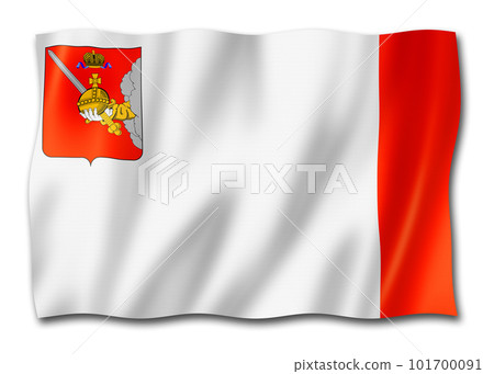 Vologda state - Oblast -  flag, Russia 101700091