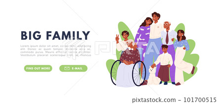 Family crowd. Different group people community together. Flat vector isolated illustration Family crowd. Different group people community together. Flat vector isolated illustration 101700515