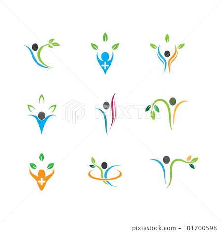 Wellnes symbol vector icon 101700598