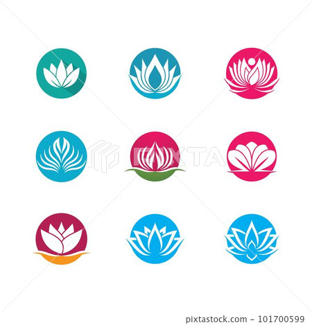 Lotus symbol vector icon 101700599