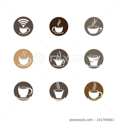 Coffee cup symbol vector icon 101700601
