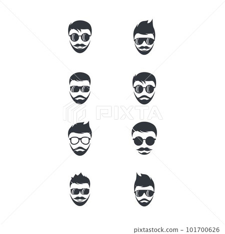 Man face character symbol illustration 101700626