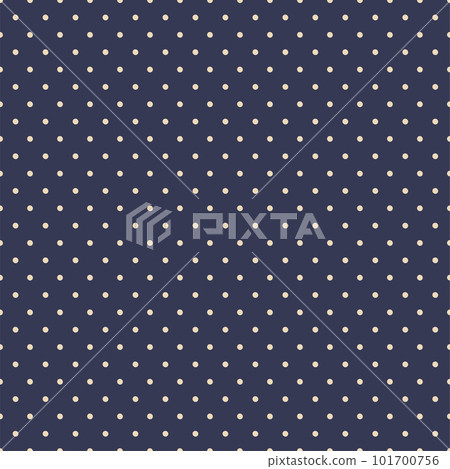 Black and white seamless polka dot pattern vector. Random spots hand-drawn. 101700756