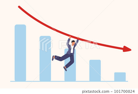 Global financial crisis, decline economy, bankruptcy. Arrow point downwards. Economic downturn. Flat vector illustration Global financial crisis, decline economy, bankruptcy. Arrow point downwards. Economic downturn. Flat vector illustration 101700824