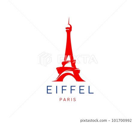 Paris Eiffel tower icon, France landmark symbol for travel and tourism, vector badge. Eiffel tower of Paris and French culture, travel attraction and sightseeing tour or company and fashion brand sign Paris Eiffel tower icon, France landmark symbol for travel and tourism, vector badge. Eiffel tower of Paris and French culture, travel attraction and sightseeing tour or company and fashion brand sign 101700992
