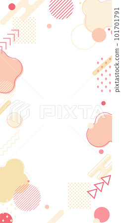Background illustration_Memphis_Pink 101701791
