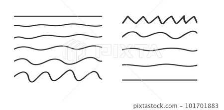 Hand draw crosshatch line drawning. Different pen scratch. Doodle isolated vector . 101701883