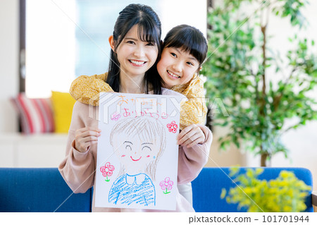 Daughter mom illustration mothers day Daughter mom illustration mothers day 101701944