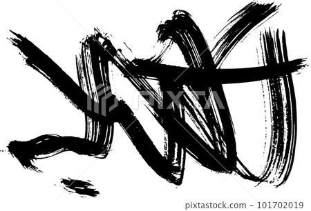 Grunge Dry Brush Abstract Contemporary Pattern 101702019