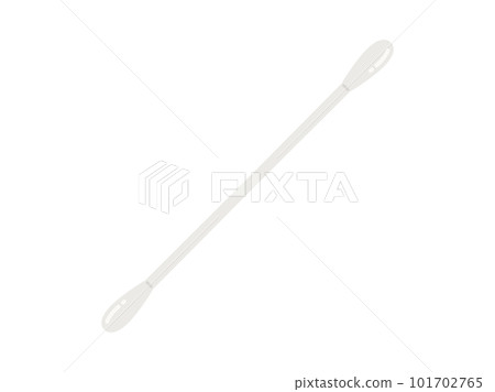 Illustration of a white cotton swab 101702765