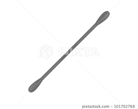 Illustration of a black cotton swab 101702768