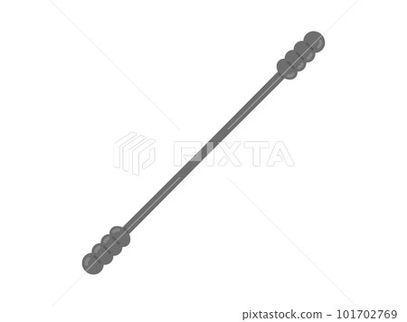 黑色螺旋棉籤的插圖 101702769