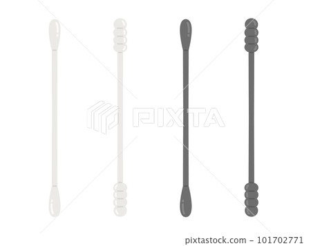 Illustration of different types of cotton swabs Illustration of different types of cotton swabs 101702771