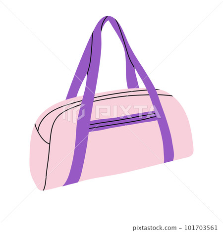 sports bag.Gym bag. Bag equipments and accessories. icon of sport bag. Flat vector illustration isolated on white background 101703561