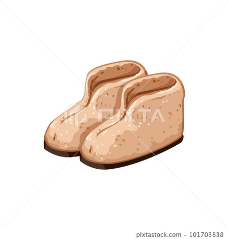 slipper woman slippers cartoon vector illustration 101703838