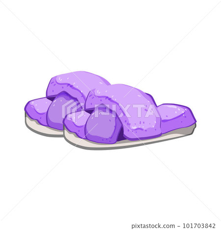 footwear woman slippers cartoon vector illustration 101703842