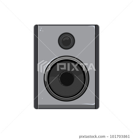 mixer studio sound monitor cartoon vector illustration 101703861