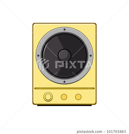 computer studio sound monitor cartoon vector illustration 101703863