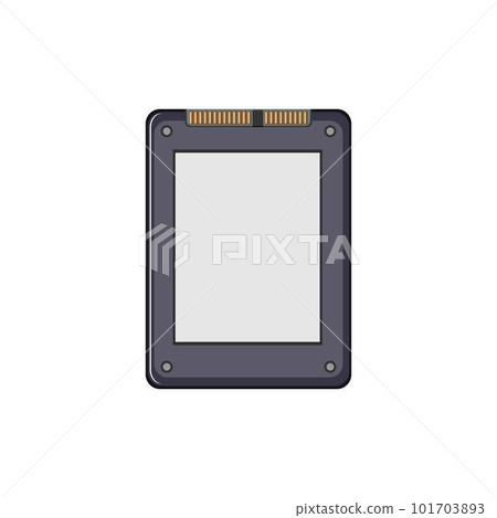 equipment ssd storage cartoon vector illustration 101703893