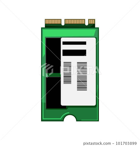 device ssd storage cartoon vector illustration device ssd storage cartoon vector illustration 101703899