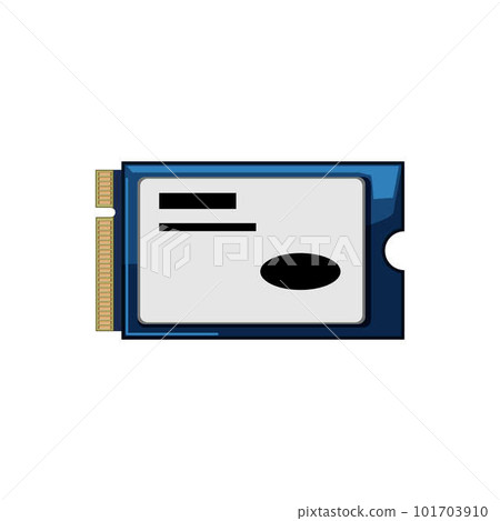 hardware ssd storage cartoon vector illustration 101703910