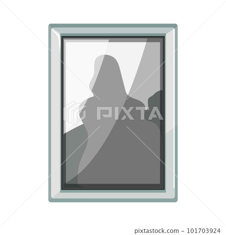 mobile smart photo frame cartoon vector illustration 101703924