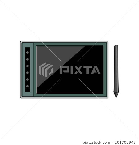 blank pen display cartoon vector illustration 101703945