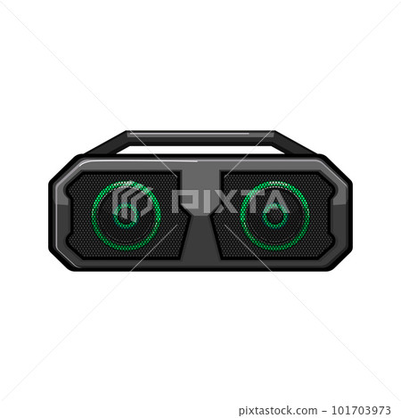 electronics partybox sound cartoon vector illustration electronics partybox sound cartoon vector illustration 101703973