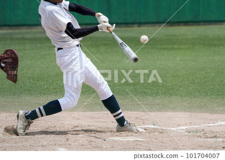 在棒球比賽中隨著投手投出的球的時間擺動的球員 101704007
