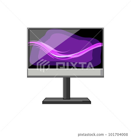business monitor pc cartoon vector illustration 101704008