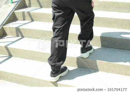 People going up the stairs People going up the stairs 101704177