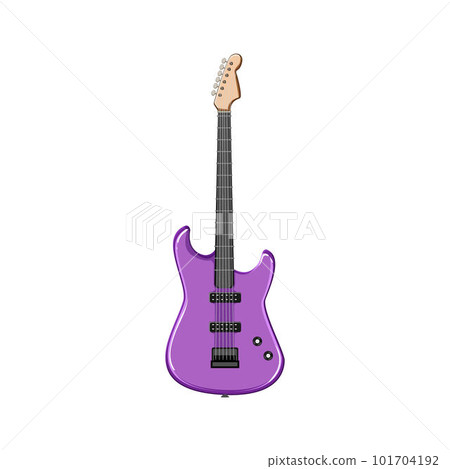 rock electric guitar cartoon vector illustration 101704192
