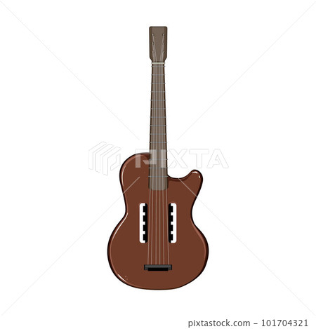 string acoustic guitar cartoon vector illustration 101704321