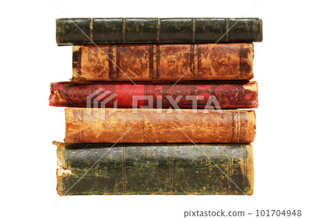 Old Books On White Old Books On White 101704948