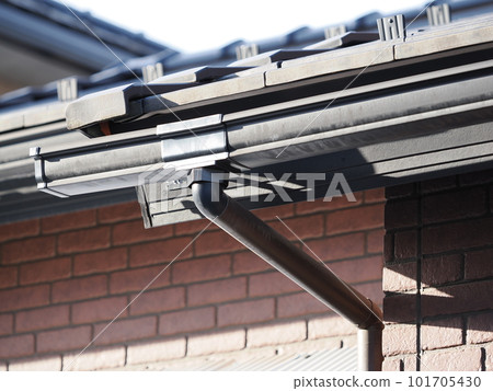 Detached house rain gutters 101705430