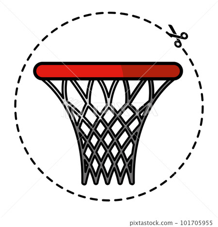 Isolated colored basketball net sport icon Vector Isolated colored basketball net sport icon Vector 101705955