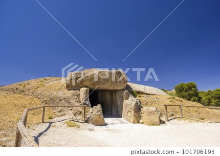 Dolmen de Menga from the 3rd millennium BCE, UNESCO site, Antequera, Spain 101706193