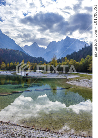 Jasna pond near Kranjska Gora, Triglavski national park, Slovenia 101706353
