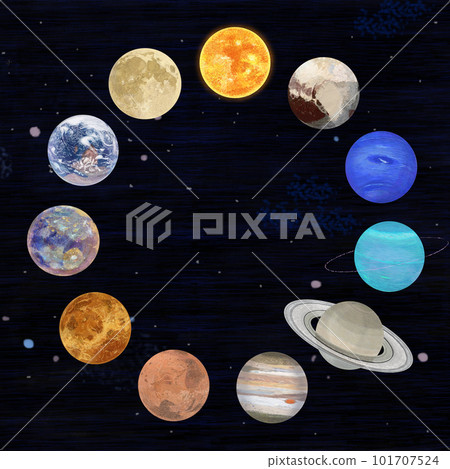 星球圓框星空背_正方形 星球圓框星空背_正方形 101707524