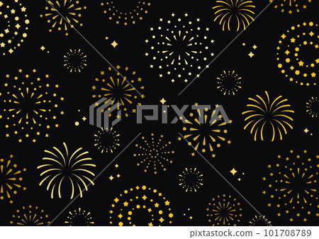 Fireworks pattern background wallpaper material black and gold Fireworks pattern background wallpaper material black and gold 101708789