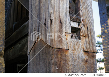 Osaka Castle Otemon joint joint wood 101708866