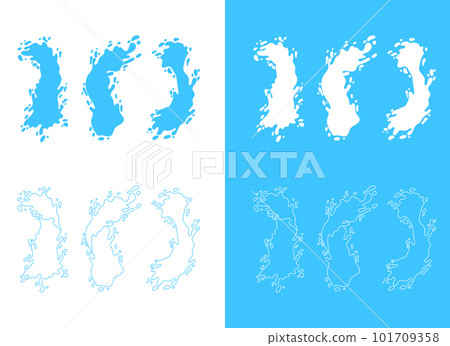 Water splash vector design illustration isolated on background 101709358