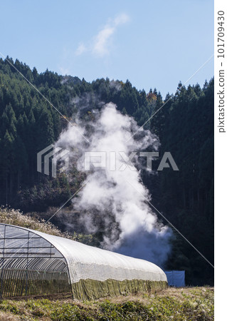 吹蒸汽 地熱能 可再生能源 圖像素材 101709430