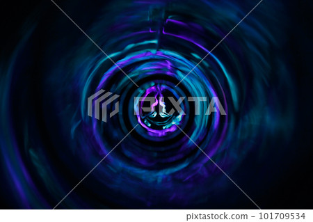 Yoga meditation in lotus pose with aura spiritual 101709534