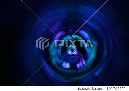 Yoga meditation in lotus pose with aura spiritual 101709551