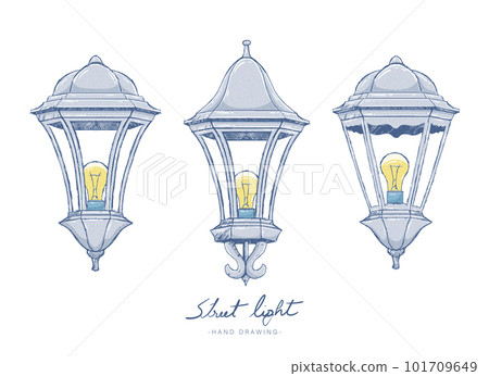 Vintage lamp vector design illustration isolated on background Vintage lamp vector design illustration isolated on background 101709649