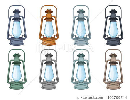 Vintage lamp vector design illustration isolated on background Vintage lamp vector design illustration isolated on background 101709744