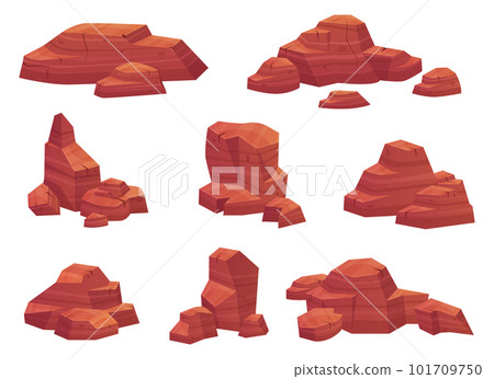 Stone vector design illustration isolated on white background 101709750